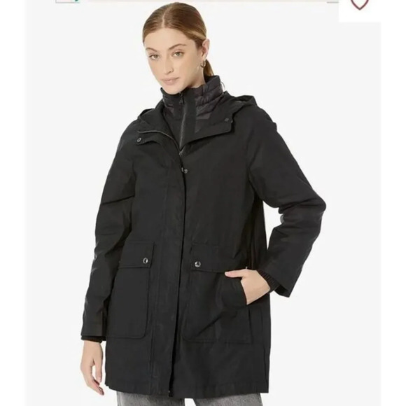 SAM EDELMAN 2 in 1 Rain Puffer Jacket - Picture 1 of 16